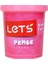 Lets Tek Renk Oyun Hamuru Pembe 150 Gram 1