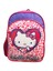 Hello Kitty Pembe Mor Kız Çocuk Iki Bölmeli Okul Çantası 2