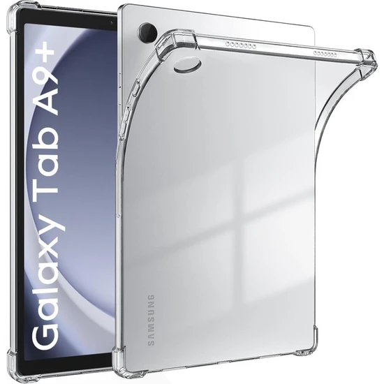 MobaxAksesuar Samsung Galaxy Tab A9 Plus X210 X215 X216 Kılıf Darbelere Dayanıklı Şeffaf Kapak