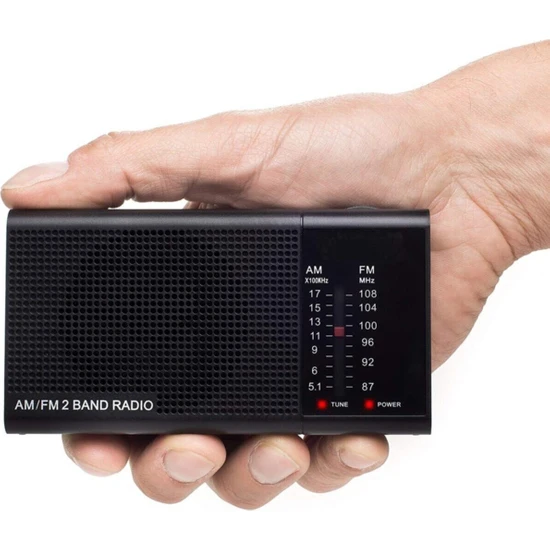 Knstar Cep Tipi Taşınabilir Fm Radyo KB-800 Siyah
