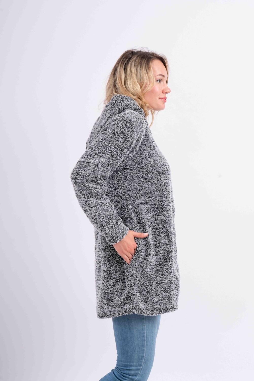 Sweet's Collection Uzun Tunik Ceket Mürdüm görsel 6