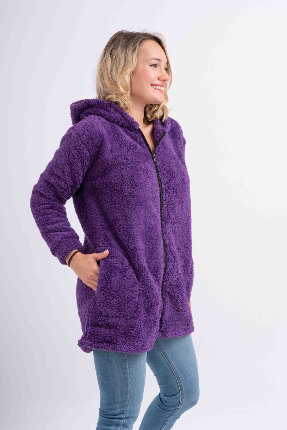 Sweet's Collection Uzun Tunik Ceket Mürdüm görsel 3
