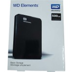 Wd Elements Wd 500 GB Taşınabilir Harici Harddisk 500 GB USB 3.0 2.5" HDD Siyah
