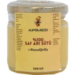 Arı Sütü 100 gr – Apimed Saf ve Doğal, Strafor Kutuda, Tahta Kaşık Hediyeli