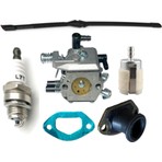 Kmtmak 4500/5200 Motorlu Testere Karbüratör Benzin Hortumu Filtresi Buji Manifold Set