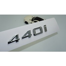 Dk Tuning 440I Bagaj Krom Metal 3m 3D Yazı Logo Bmw Ile Uyumlu