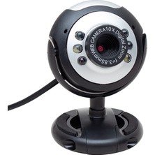 1.3 Mp 10X Zoom 6 Ledli Mikrofonlu USB Webcam Kamera (81)