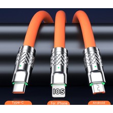 Gökkuşağı 120W Turbo Hızlı Şarj Kablosu 6A Şarj Kablosu
