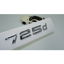 Dk Tuning 725D Bagaj Krom Metal 3m 3D Yazı Logo Bmw Ile Uyumlu