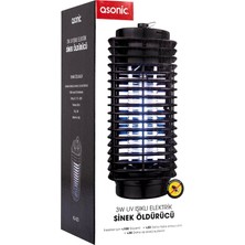 Asonic S23 3 Watt Siyah LED Işıklı Sinek Öldürücü (81)