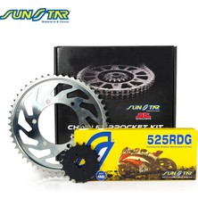 Sunstar Zincir Dişli Seti Trıumph Thruxton (865 Cc) (2007-2015) / Zincir : 525RDG (ÇELIK)-104 / Dişli: (18T-43T)