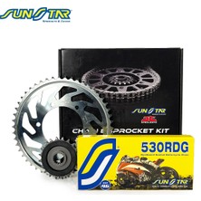 Sunstar Zincir Dişli Seti Honda Crossrunner (800 Cc) (2011-2014) / Zincir : 530RDG (ÇELIK)-116 / Dişli: Jt (16T) - (43T)