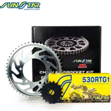 Sunstar Zincir Dişli Seti Kawasakı Zzr / ZX-14R (1400 Cc) (2006-2010) / Zincir : 530RTG1 (GOLD)-116 / Dişli: (17T-41T)