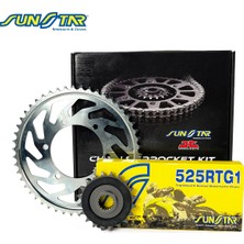 Sunstar Zincir Dişli Seti Ducatı St4 S (996 Cc) (2001-2006) / Zincir : 525RTG1 (GOLD)-102 / Dişli: Jt (15T-38T)