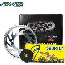 Sunstar Zincir Dişli Seti Ducatı Monster (695 Cc) (2007-2008) / Zincir : 520RTG1 (GOLD)-102 / Dişli: Jt (15T) - (42T)