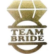 Booddie Bride Team ,Bride & Bekarlığa Veda Partisi Geçici Dövme Gold 10 Adet