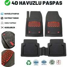 Rptech Toyota Verso 2007 4d Havuzlu Üniversal Yeni Nesil Pro Paspas Siyah - Kırmızı