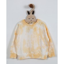 Luess Unisex Çocuk Batik Desenli 3 Iplik Şardonsuz Eşofman Takımı