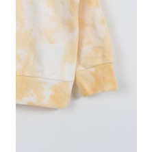 Luess Unisex Çocuk Batik Desenli 3 Iplik Şardonsuz Eşofman Takımı