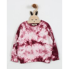 Luess Unisex Çocuk Batik Desenli 3 Iplik Şardonsuz Eşofman Takımı