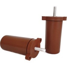 Orta Plastik Mobilya Koltuk Kanepe Ayağı Tek Adet Ceviz 10 - 14 cm 5/16 Vida (Vida Ölçüsüne Dikkat)