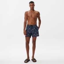 Nautica Erkek Lacivert Baskılı Deniz Şortu T35509T.4NV