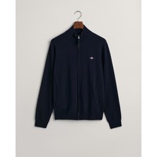 Gant Erkek Lacivert Regular Fit Fermuarlı Hırka 87214.410