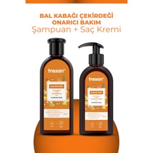 Tresan Bal Kabağı Çekirdeği Onarıcı Sülfatsız Bakım Şampuanı 300 ml + Saç Kremi 300 ml