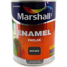 Marshall Enamel Parlak Sentetik Yağlı Boya 2.5 Lt Antrasit Gri