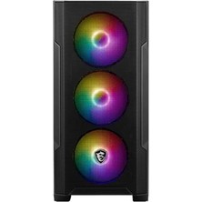 MSI MAG FORGE M100A AKRİLİK YAN PANEL 3X120MM 1X120MM ARGB FAN PSU YOK MATX GAMING KASA
