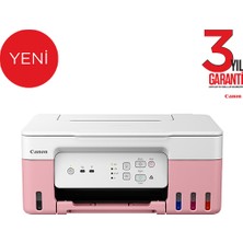 Canon G3430 Wi-Fi + Tarayıcı + Fotokopi Renkli Çok Fonksiyonlu Tanklı Pembe Mürekkep Püskürtmeli Yazıcı (Canon Eurasia Garantili)