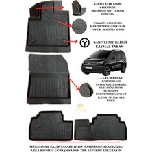 My Jasmin Fiat Doblo 2023 Model 4d Havuzlu Paspas ve 4d Bagaj Havuzu Set