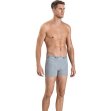 Jiber Erkek Gri Streç Likralı Boxer