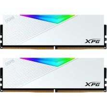 Xpg 32GB (2x 16GB) Ddr5 5600MHZ CL36 Dual Kıt Rgb Pc Ram Lancer AX5U5600C3616G-DCLARWH Beyaz