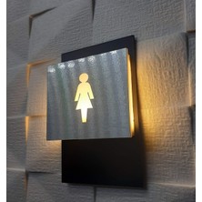 Yönline Kadın&erkek Ikonlu Işıklı Wc Yönlendirme Seti