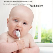 Bebek Ağız Temizleyici Bebek Süt Dişleri Yumuşak Dil Kaplama Diş Fırçası Pamuk Ipliği Sopa (Yurt Dışından)