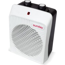 SUNDAY Fanlı Isıtıcı Kare Kutu Fan Fanlı Isıtıcı Sıcak - Soğuk 2000W Termostatlı