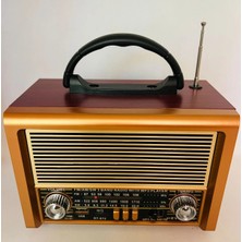 Ataşbey RT-872 Bluetooth Nostalji ,şarjlı 3 Band Radyo ,usb, Sd ,aux, Mp3 Müzik Kutusu Tws