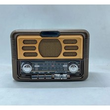 Ataşbey RT-671 Orta Boy Güneş Enerjili Bluetooth, Nostalji , Fm/am/sw 3 Band Radyo ,usb, Sd ,aux Mp3 Player