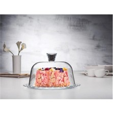 Paşabahçe Patisserie Kek Fanusu Cam Kapaklı Sunum Tabağı ( 96874 ) FMA99946