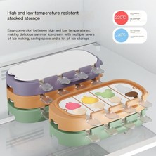 Shidanli Eğlenceli Karikatür Dondurma Dondurma Silikon Kalıp Ev Yapımı Popsicle Popsicle Kalıp Dıy Buz Kutusu (Yurt Dışından)