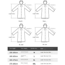 Shidanli Şeffaf Yansıtıcı Yağmurluk Uzun Vücut Anti-Fırtına Erkek ve Kadın Yetişkin Moda Açık Yürüyüş Öğrenci Tek Yağmur Pelerini (Yurt Dışından)
