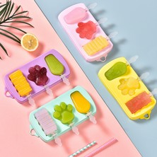 Shidanli Dondurma Kalıbı Ev Yapımı Popsicle Popsicle Dondurma Dondurulmuş Buz Küpü Çocuk Silikon Gıda Sınıfı Aşındırıcılar Ev Yapımı Dondurma (Yurt Dışından)