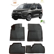 My Jasmin Toyota Proace City 2019 Sonrası 4d Havuzlu Paspas Siyah Renk