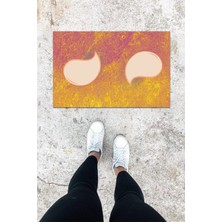 Stok Shop Dijital Baskı Ebruli Dış ve Iç Mekan Damla Desen Kapı Önü Paspası