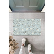 Stok Shop Dijital Baskı Yeşil Dış ve Iç Mekan Doğal Taş Desen Kapı Önü Paspası