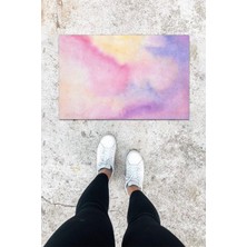 Stok Shop Dijital Baskı Ebruli Dış ve Iç Mekan Bulut Desen Kapı Önü Paspası