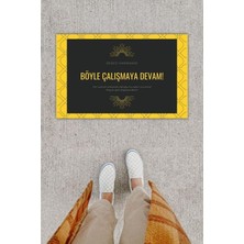 Dijital Baskı Dekoratif Not : Bence Harikasın Sarı-Siyah Kapı Önü Paspası