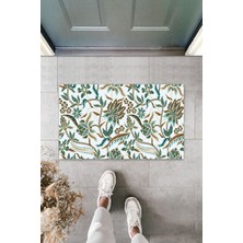 Stok Shop Dijital Baskı Yeşil Dış ve Iç Mekan Doğal Taş Desen Kapı Önü Paspası