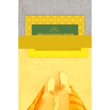 Stok Shop Dijital Baskı Yeşil Dış ve Iç Mekan Doğal Taş Desen Kapı Önü Paspası